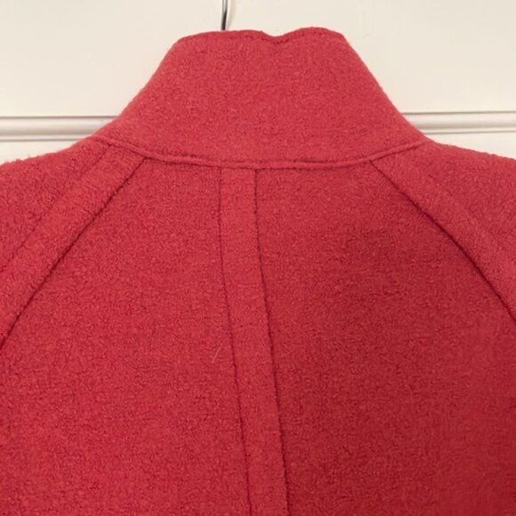 Talbots Red Italian Wool Pea Coat, Size S - Picture 6 of 11